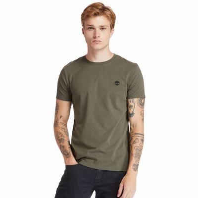 Tricko Timberland Dunstan River Crew Tee Panske Tmavo Zelene | HL0432786