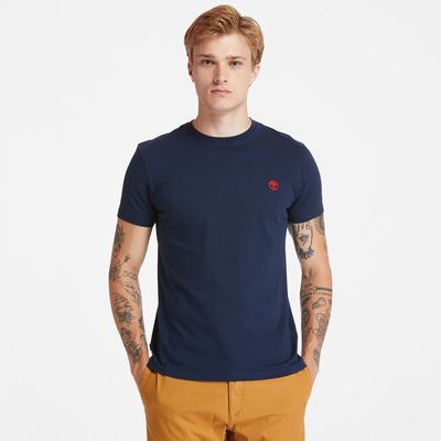 Tricko Timberland Dunstan River Crew Tee Panske Tmavo Modre | UY1972364