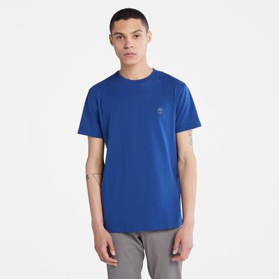 Tricko Timberland Dunstan River Crewneck T-Shirt Panske Tmavo Modre | XT3709524