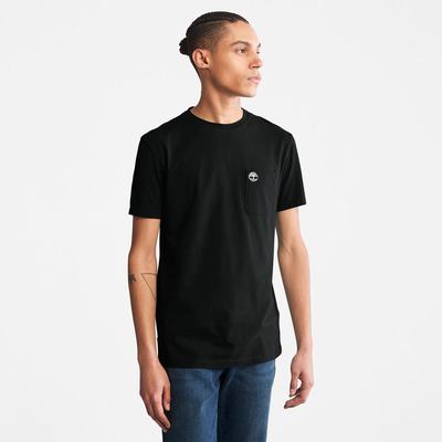 Tricko Timberland Dunstan River Pocket T-Shirt Panske Čierne | YE4308569