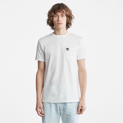 Tricko Timberland Dunstan River Pocket T-Shirt Panske Biele | YH7164395