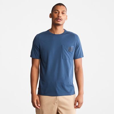 Tricko Timberland Eco-Ready Supima® Bavlnene TimberFresh™ T-Shirt Panske Tmavo Modre | NP5732481