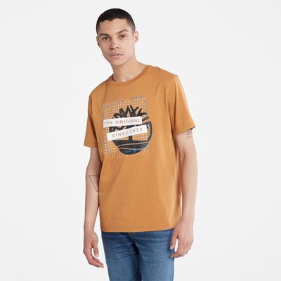 Tricko Timberland Front-Graphic T-Shirt Panske Hnede | GF8213549