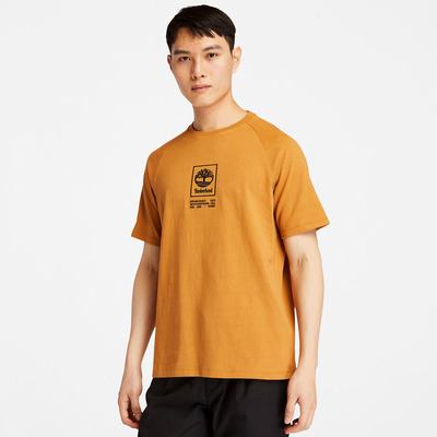 Tricko Timberland Heavyweight Logo T-Shirt Damske Žlté | IC5793016