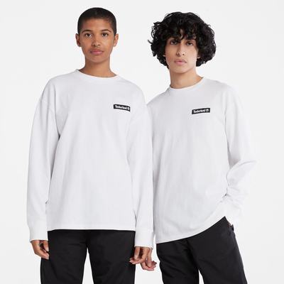 Tricko Timberland Heavyweight Long-Sleeve T-Shirt Panske Biele | CG1957482