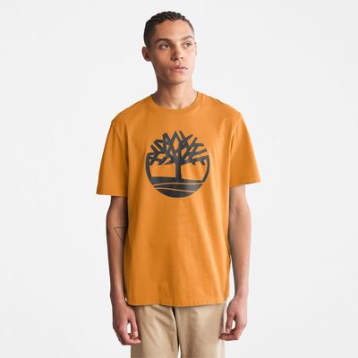 Tricko Timberland Kennebec River Tree Logo T-Shirt Panske Žlté | FD3601725