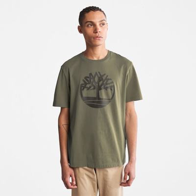 Tricko Timberland Kennebec River Tree Logo T-Shirt Panske Tmavo Zelene | OK3409518