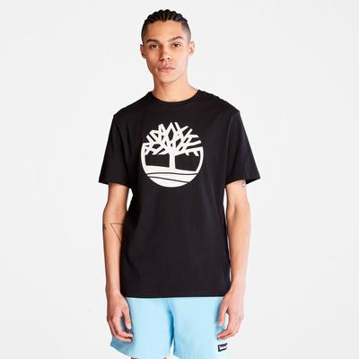 Tricko Timberland Kennebec River Tree Logo T-Shirt Panske Čierne | UQ3548920