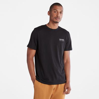 Tricko Timberland Luxe Pohodlie Essentials Tencel™ x Refibra™ T-Shirt Panske Čierne | GO4135906