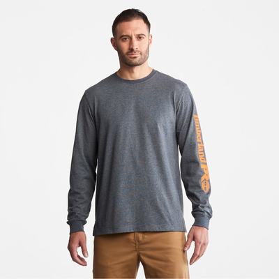 Tricko Timberland PRO® Base Plate Long-Sleeve Wicking T-Shirt Panske Námornícka Modrá | HK9532014