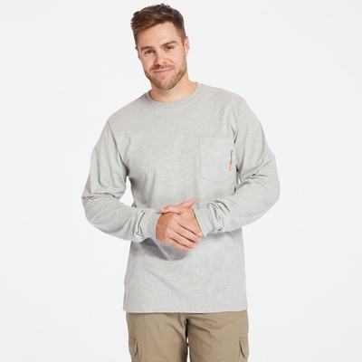 Tricko Timberland PRO® Base Plate Long-Sleeve T-Shirt Panske Siva | WV6173059