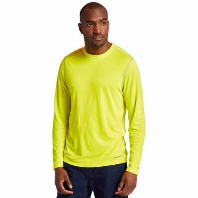 Tricko Timberland PRO® Wicking Good Sport Long-Sleeve T-Shirt Panske Žlté | GU4805362