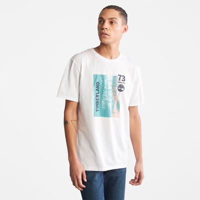 Tricko Timberland Photographic Slub T-Shirt Panske Biele | GU9804721