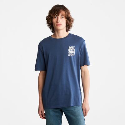 Tricko Timberland Refibra™ Technológie T-Shirt Panske Modre | FU8957013