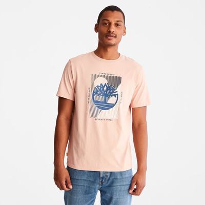 Tricko Timberland Tree-Logo T-Shirt Panske Ruzove | MF1893756