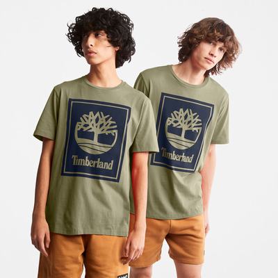 Tricko Timberland Tree Logo T-Shirt Panske Siva | VO1407325