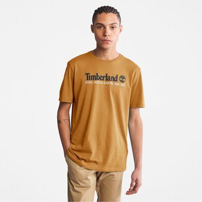 Tricko Timberland Vietor, Vody, Earth and Sky™ T-Shirt Panske Hnede | XI1035748