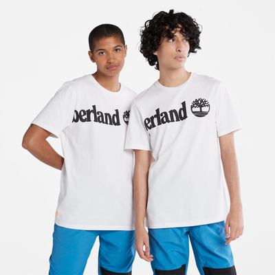 Tricko Timberland Wraparound-Logo T-Shirt Panske Biele | FW4957682