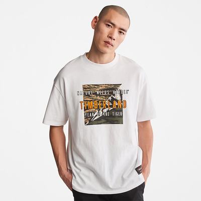 Tricko Timberland Year of the Tiger T-Shirt Panske Biele | YM6983740