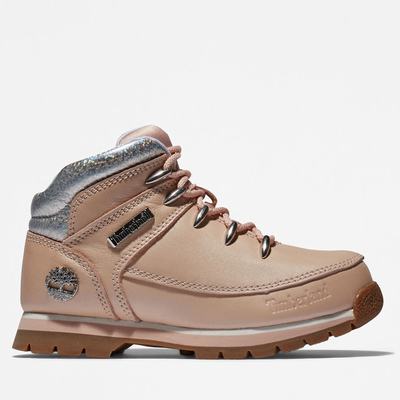 Turisticka Obuv Timberland Euro Sprint Mid Hiker Detske Svetlo Ruzove | OH7923541